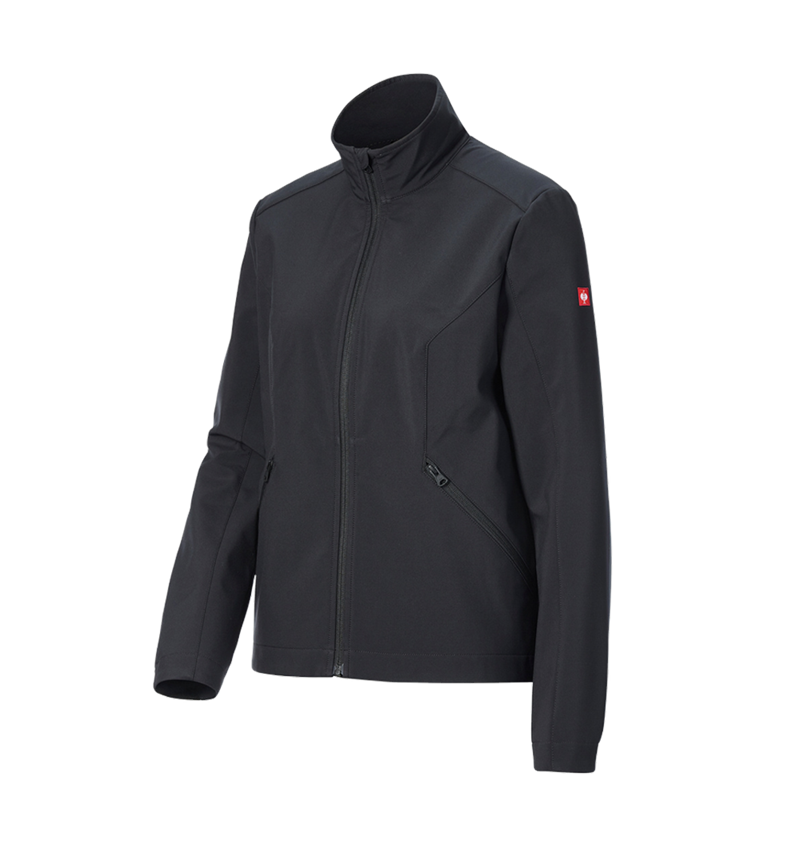 Work Jackets: Softshell jacket e.s.trail pure, ladies' + black 5