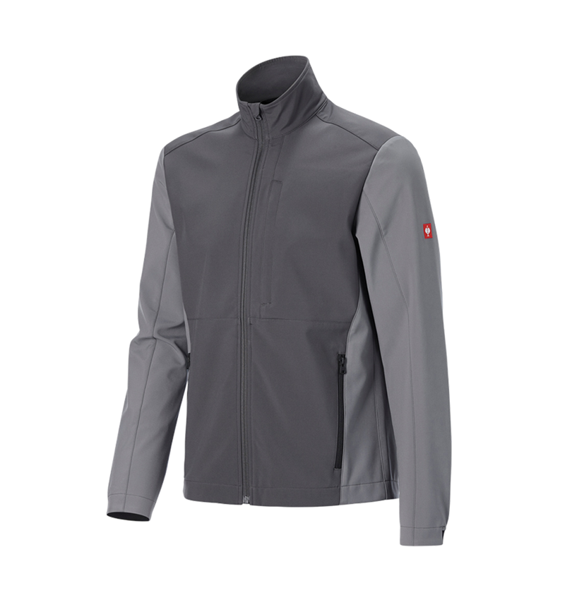 Work Jackets: Softshell jacket e.s.trail pure + carbongrey/basaltgrey 11