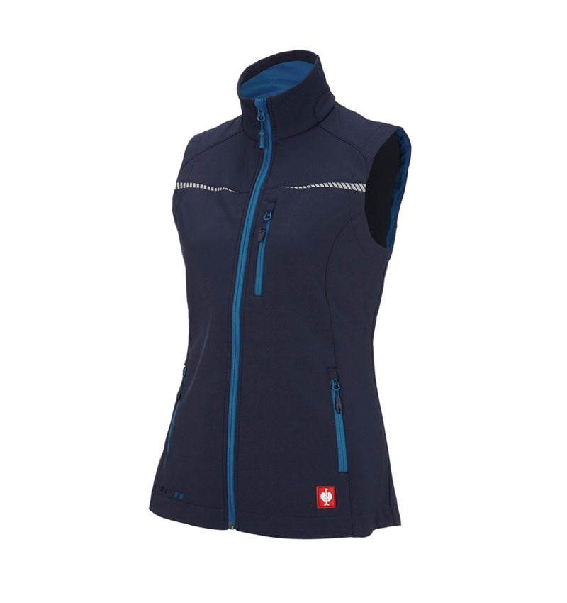 Plumbers / Installers: Softshell bodywarmer e.s.motion 2020, ladies' + navy/atoll 4