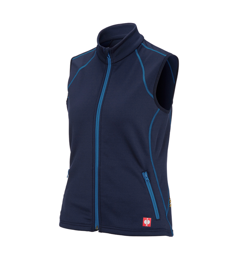 Work Body Warmer: Funct. bodyw. thermo stretch e.s.motion 2020,lad. + navy/atoll 2