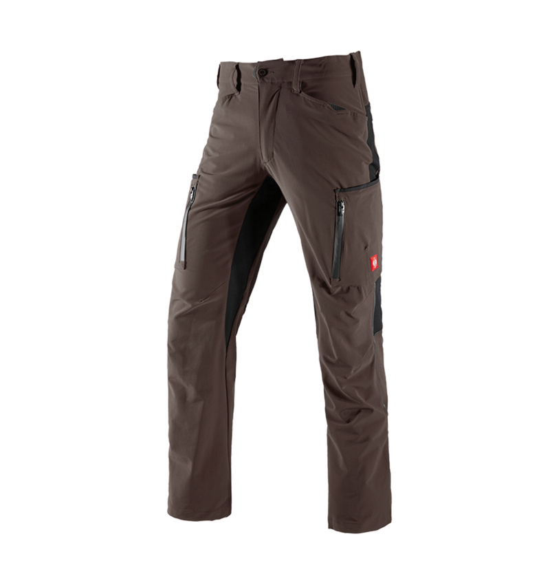 Joiners / Carpenters: Cargo trousers e.s.vision stretch, men's + chestnut/black 2