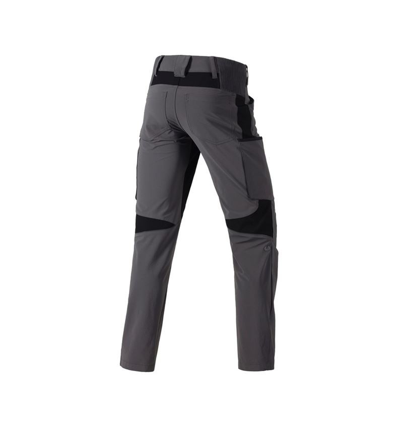 Work Trousers: Cargo trousers e.s.vision stretch, men's + anthracite 3