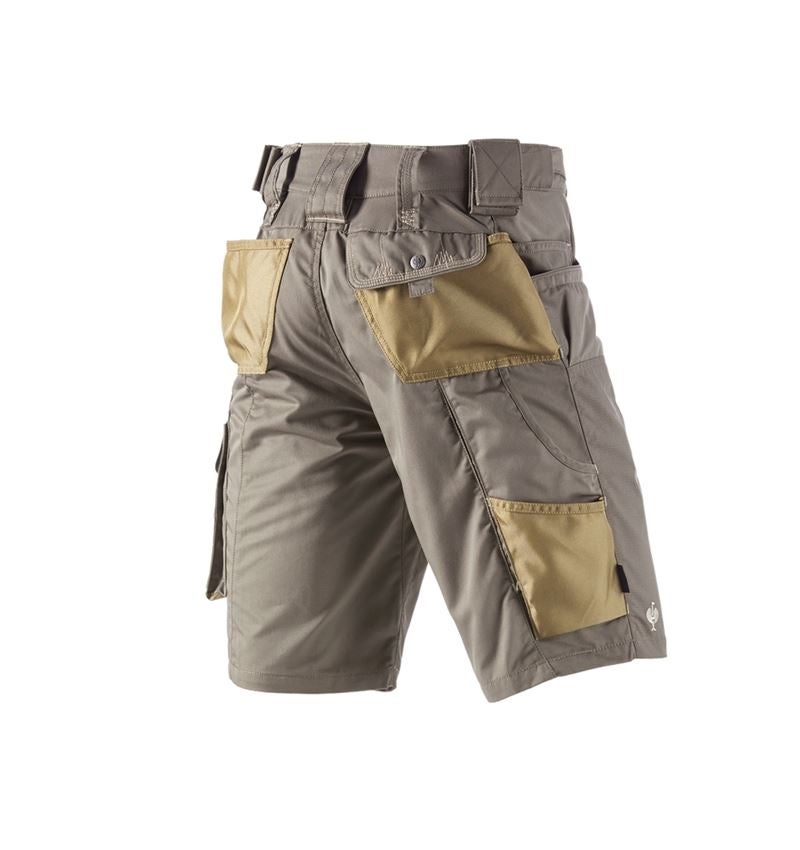 Work Trousers: Shorts e.s.motion Summer + stone/khaki/sand 5