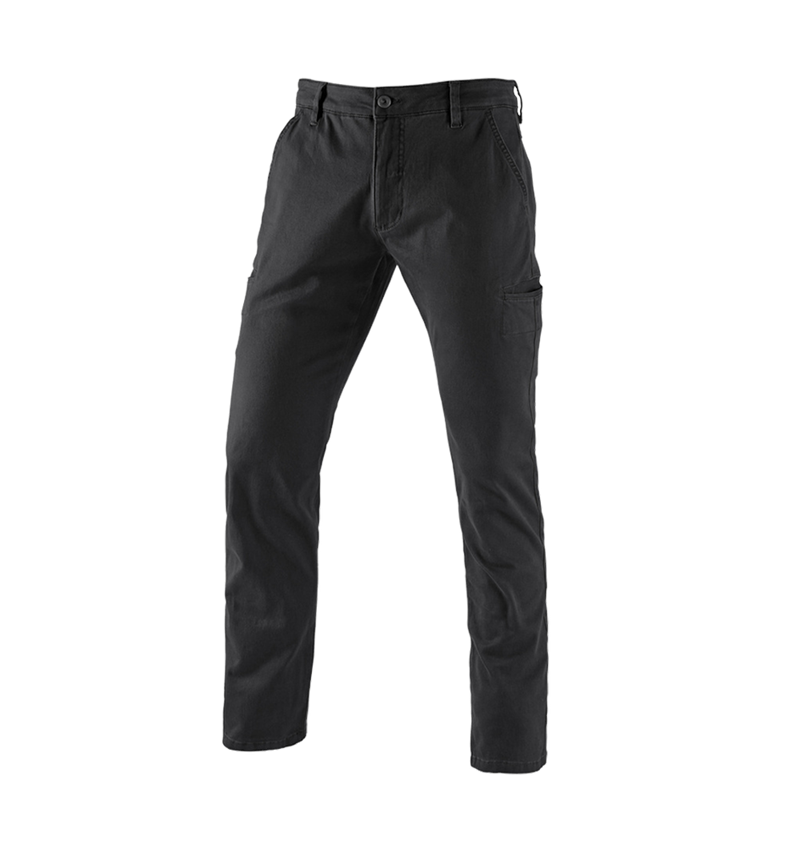 Work Trousers: e.s. Trousers Chino, men's + black