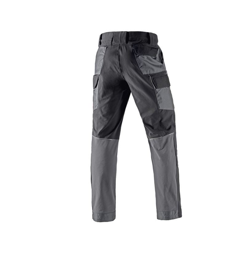 Plumbers / Installers: Functional cargo trousers e.s.dynashield + cement/graphite 3