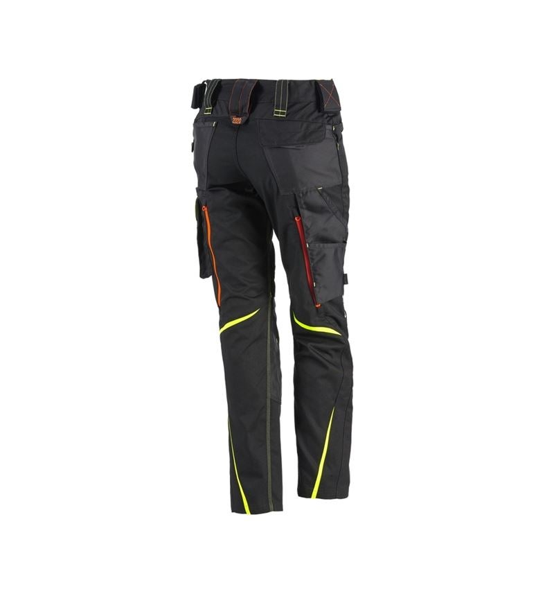 Gardening / Forestry / Farming: Ladies' trousers e.s.motion 2020 winter + black/high-vis yellow/high-vis orange 1