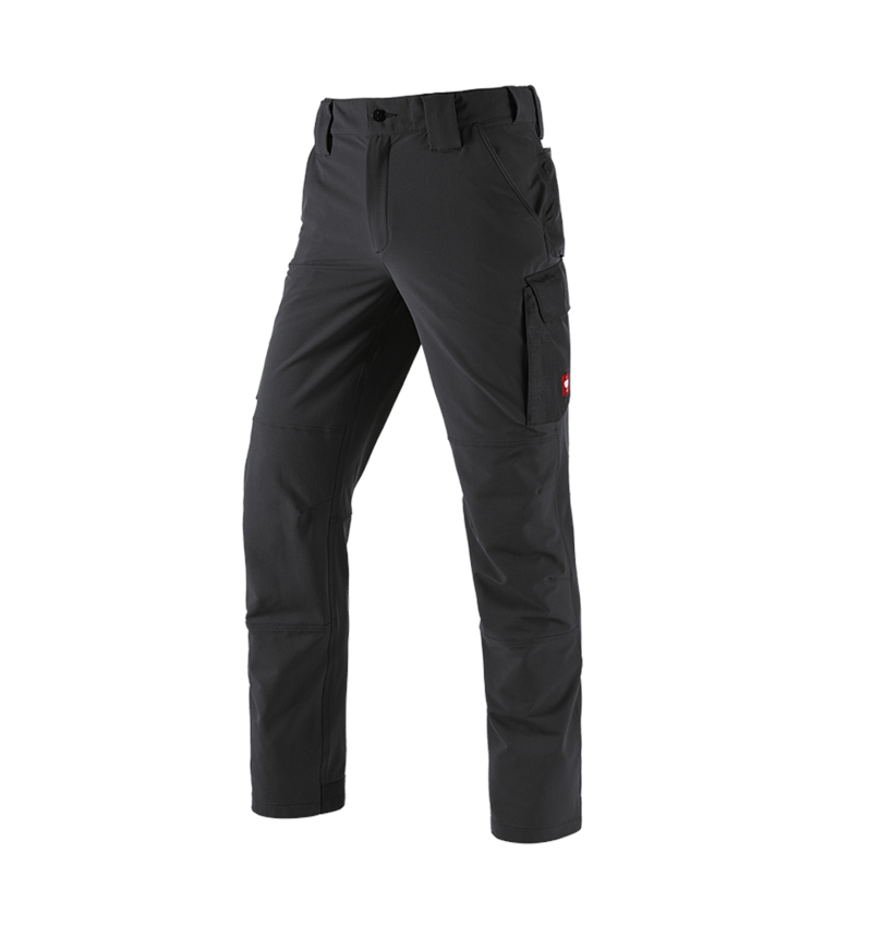 Work Trousers: Functional cargo trousers e.s.dynashield solid + black 2