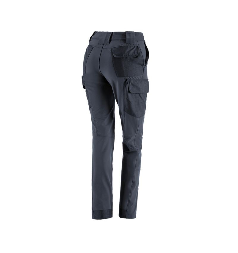Gardening / Forestry / Farming: Funct. cargo trousers e.s.dynashield solid, ladies + pacific 1