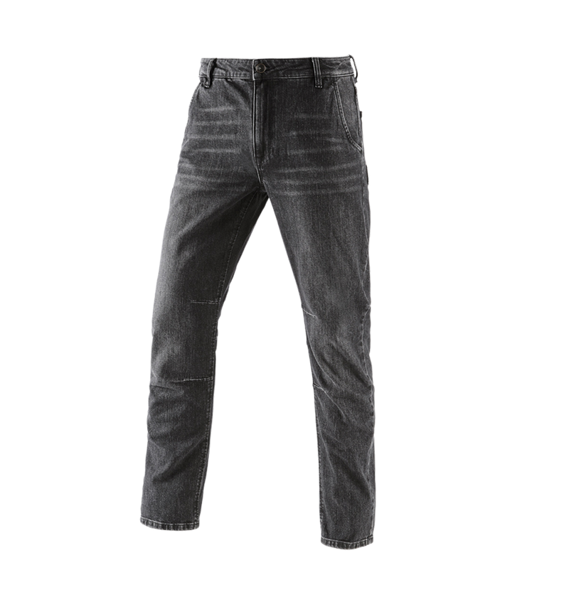 Arbetsbyxor: e.s. 5-fickors-jeans POWERdenim + blackwashed 2