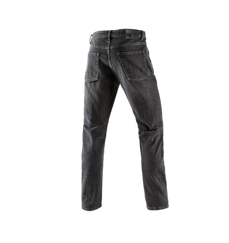 Arbetsbyxor: e.s. 5-fickors-jeans POWERdenim + blackwashed 3
