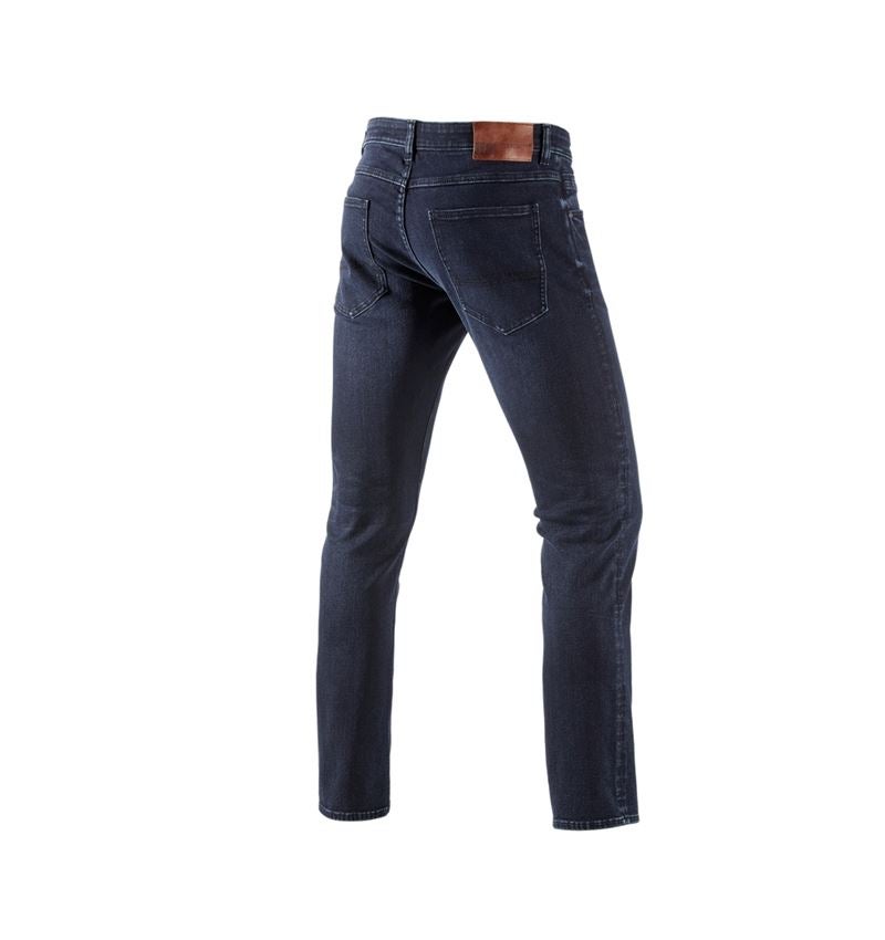 Arbetsbyxor: e.s. Vinter 5-fickors-stretch-jeans + darkwashed 1