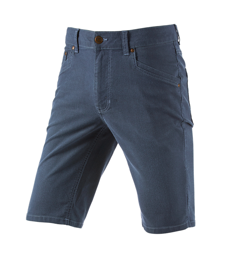 Arbetsbyxor: 5- fickors-shorts e.s.vintage + arktisk blå 2