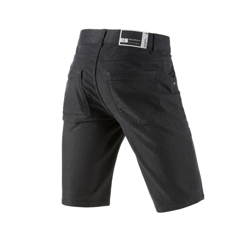 Arbetsbyxor: 5- fickors-shorts e.s.vintage + svart 3