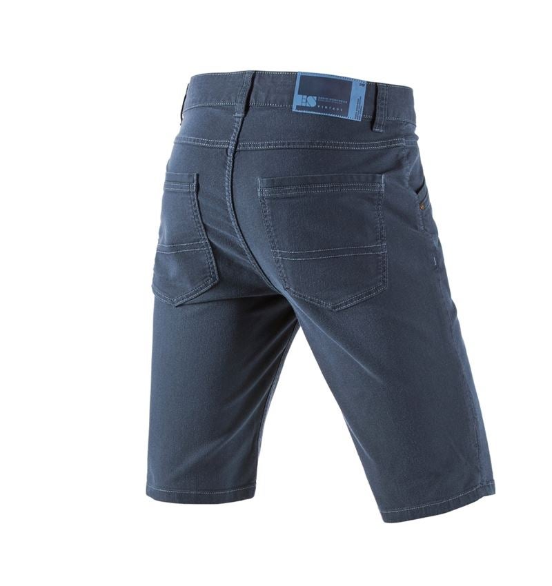 Arbetsbyxor: 5- fickors-shorts e.s.vintage + arktisk blå 3