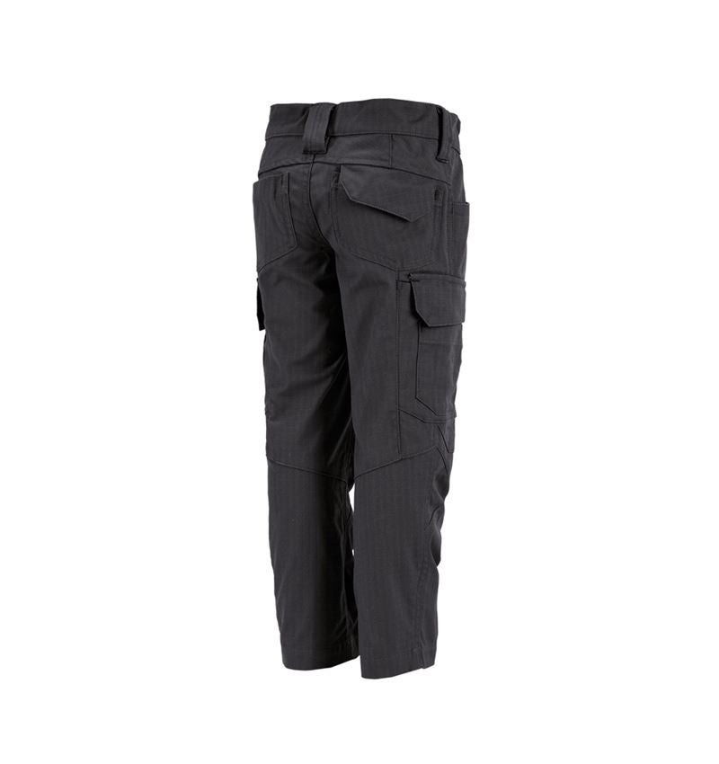 Trousers: Trousers e.s.concrete solid, children's + black 3