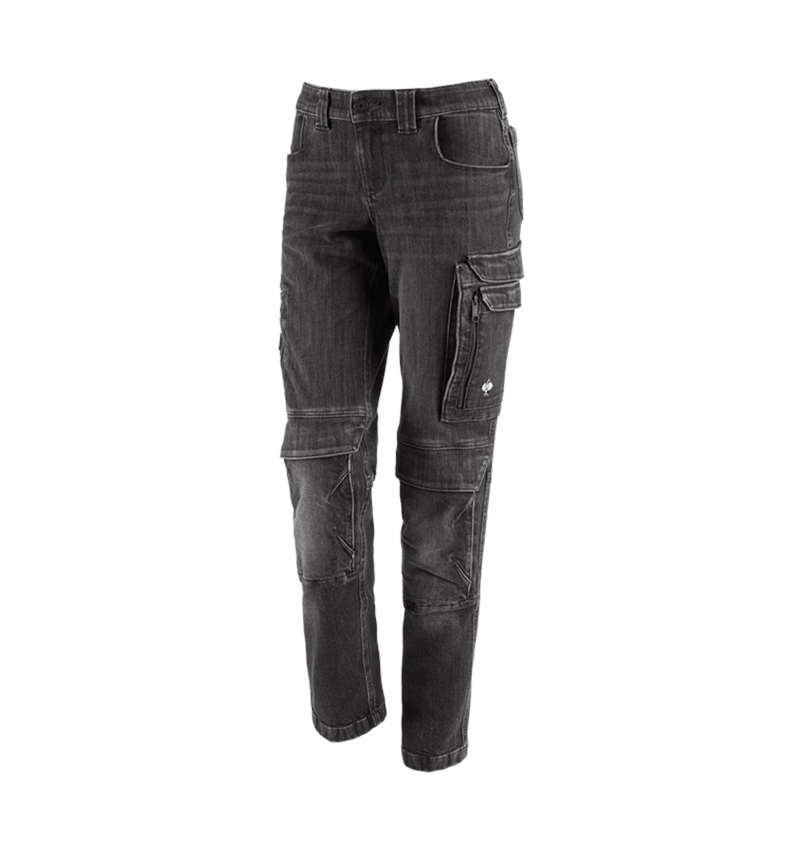 Arbetsbyxor: Cargo worker-jeans e.s.concrete, dam + blackwashed 2