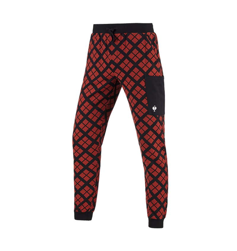 Accessories: e.s. Pyjama Trousers + straussred checked 2