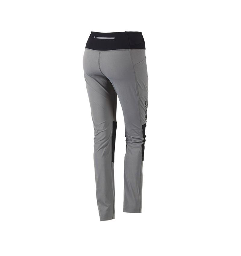 Work Trousers: Functional tights e.s.trail, ladies' + basaltgrey/black 3