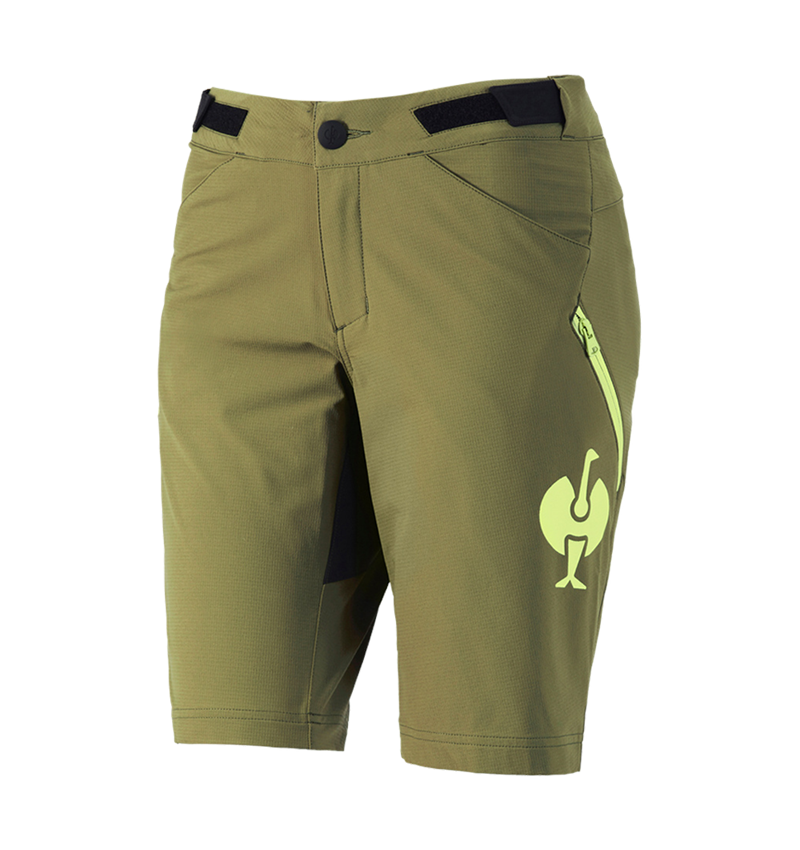 Clothing: Functional shorts e.s.trail, ladies' + junipergreen/limegreen 2