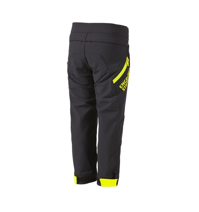 Trousers: Functional trousers e.s.trail, children's + black/acid yellow 4