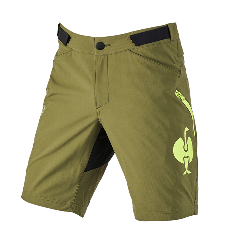 Work Trousers: Functional short e.s.trail + junipergreen/limegreen 2