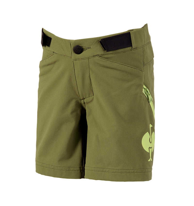Shorts: Funktionsshort e.s.trail, barn + enegrön/limegrön 2