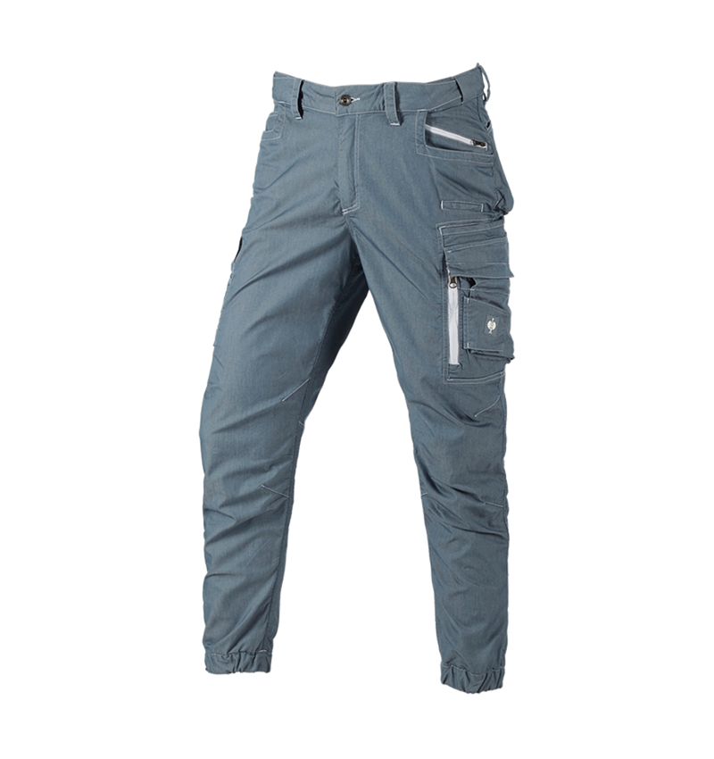 Work Trousers: Cargo trousers e.s.motion ten summer + smokeblue 2
