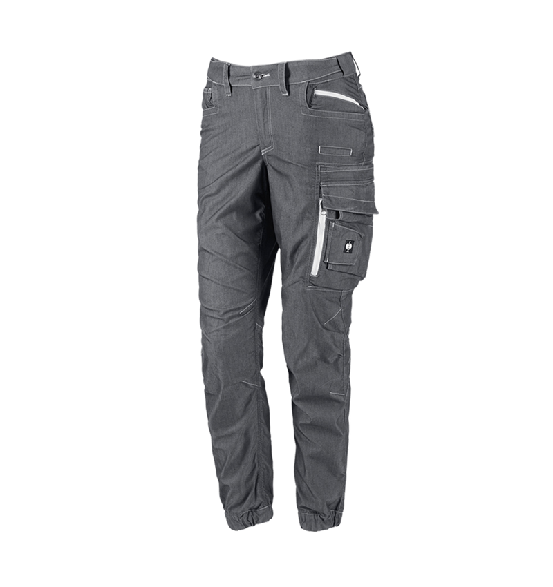 Work Trousers: Cargo trousers e.s.motion ten summer,ladies' + oxidblack 2