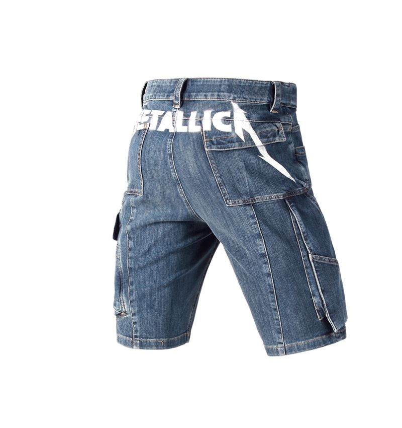 Samarbeten: Metallica denim shorts + stonewashed 4