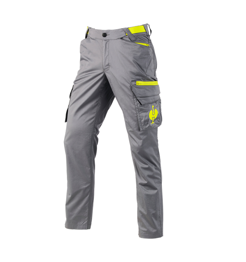Topics: Cargo trousers e.s.trail + basaltgrey/acid yellow 2