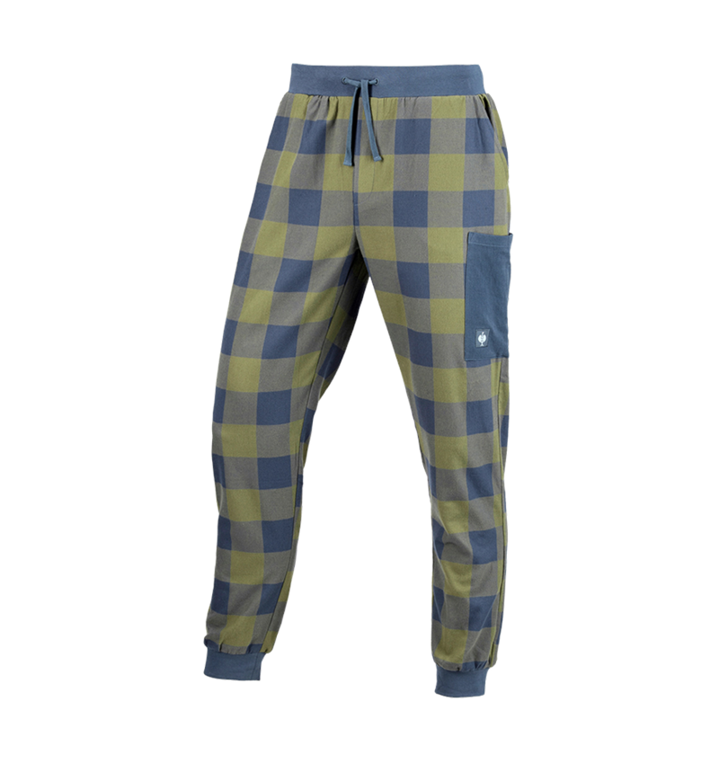 Accessoarer: e.s. Pyjamas byxa + berggrön/oxidblå 3