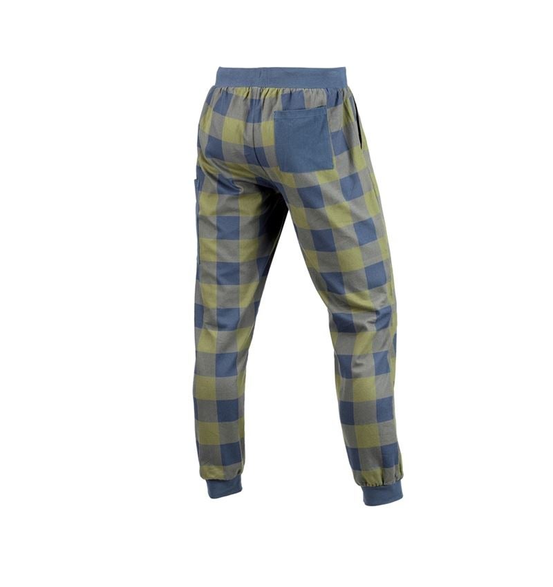 Accessoarer: e.s. Pyjamas byxa + berggrön/oxidblå 4