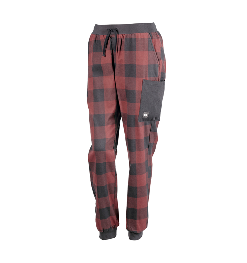 Accessories: e.s. Pyjama Trousers, ladies' + oxidred/carbongrey 5