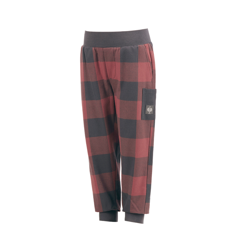 Accessories: e.s. Pyjama Trousers, children's + oxidred/carbongrey 4