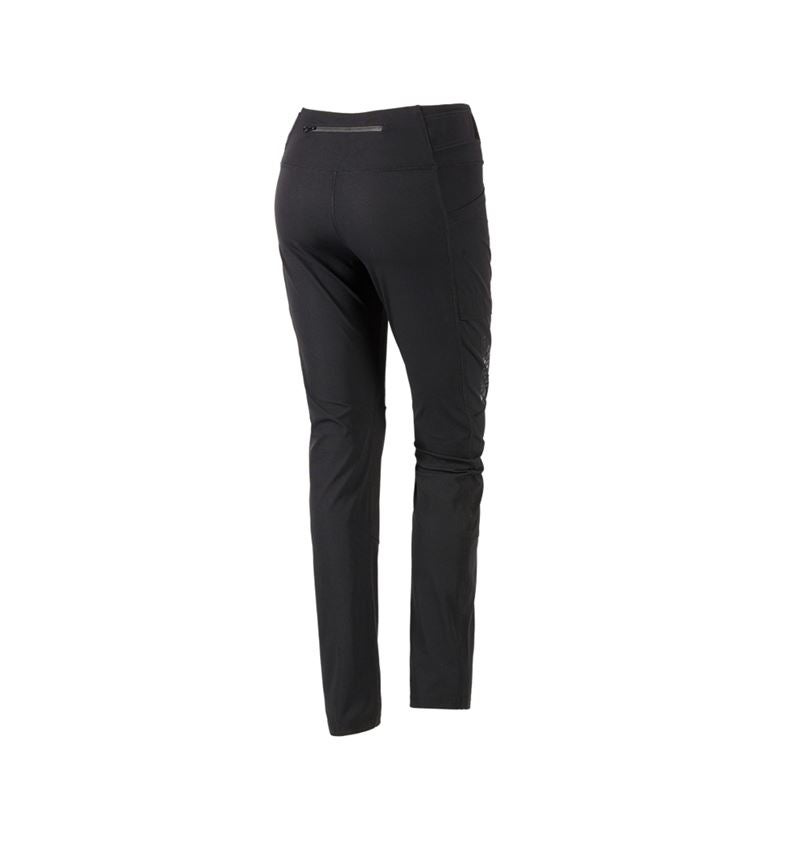 Work Trousers: Winter Functional tights e.s.trail, ladies' + black 5