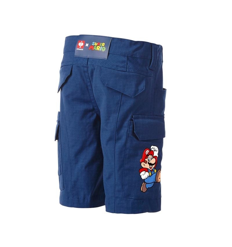 Shorts: Super Mario cargo-shorts, barn + alkaliblå 1