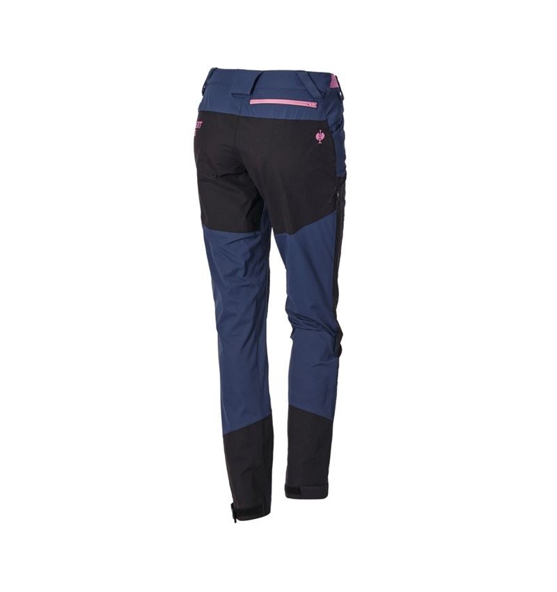 Work Trousers: Hybrid functional trousers e.s.trail, ladies' + deepblue/tarapink 6