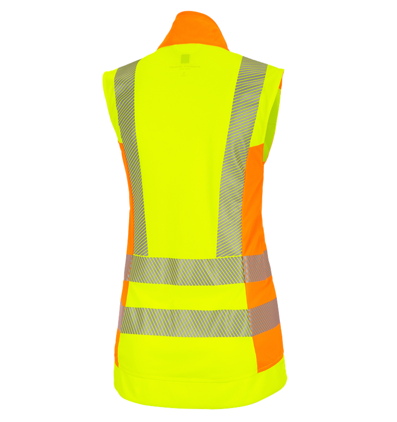 Work Body Warmer: High-vis funct.bodywarmer e.s.motion 2020, ladies' + high-vis yellow/high-vis orange 3