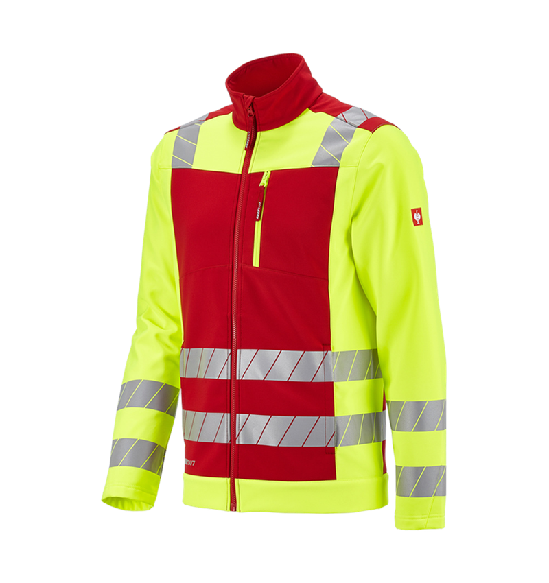 Arbetsjackor: Varseljacka softshell e.s.motion 24/7 + röd/varselgul 4