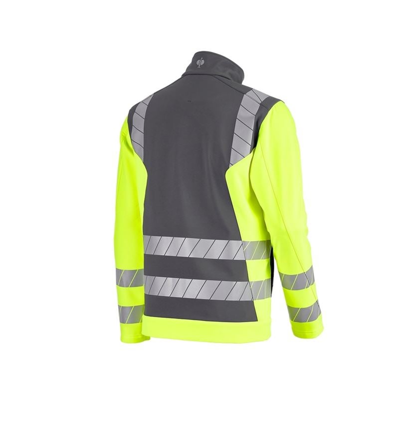 Clothing: High-vis softshell jacket e.s.motion 24/7 + anthracite/high-vis yellow 6