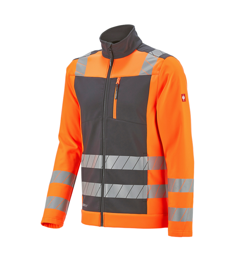 Arbetsjackor: Varseljacka softshell e.s.motion 24/7 + antracit/varselorange 8