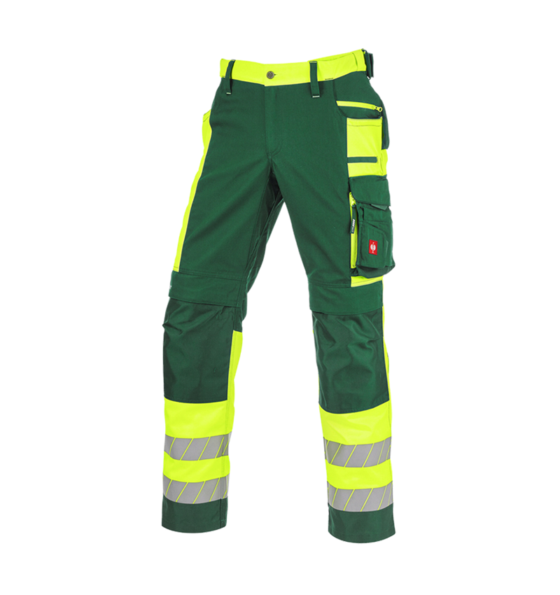 Topics: High-vis trousers e.s.motion 24/7 + green/high-vis yellow 12