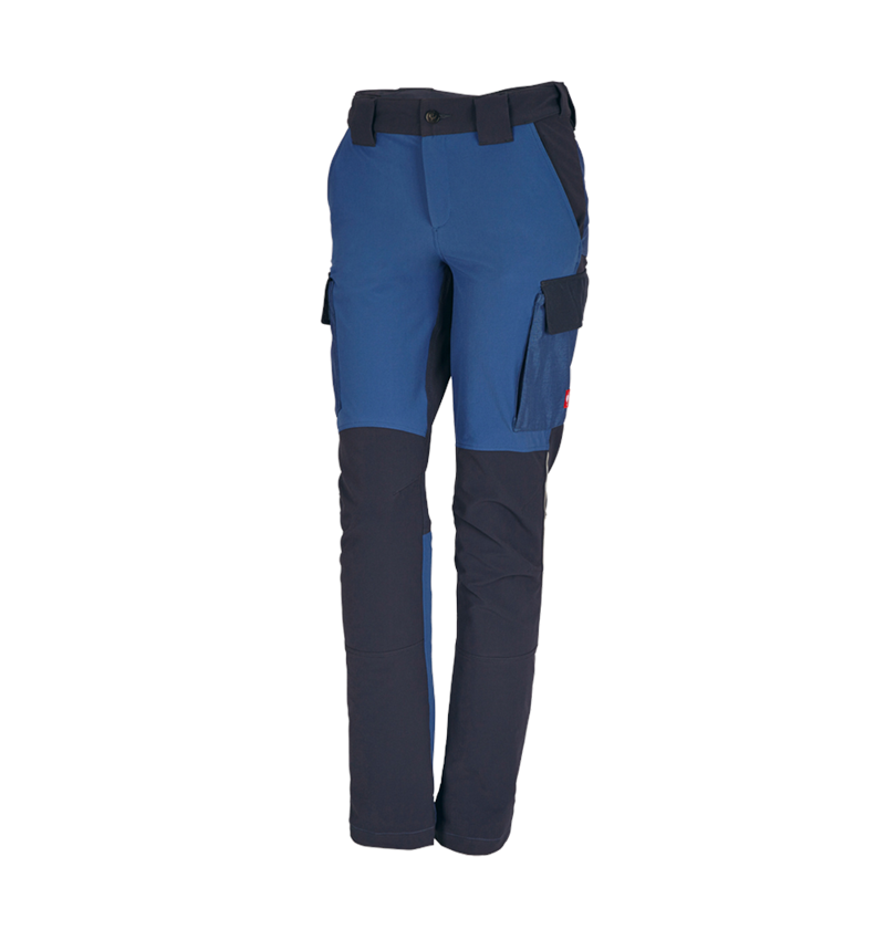 Gardening / Forestry / Farming: Functional cargo trousers e.s.dynashield, ladies' + cobalt/pacific 2