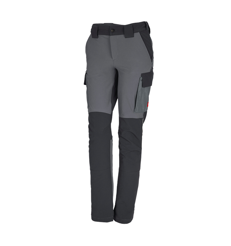 Plumbers / Installers: Functional cargo trousers e.s.dynashield, ladies' + cement/graphite 3