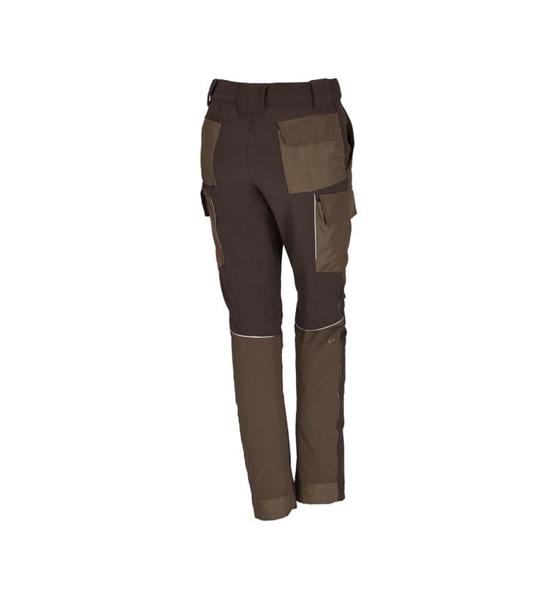 Plumbers / Installers: Functional cargo trousers e.s.dynashield, ladies' + hazelnut/chestnut 1