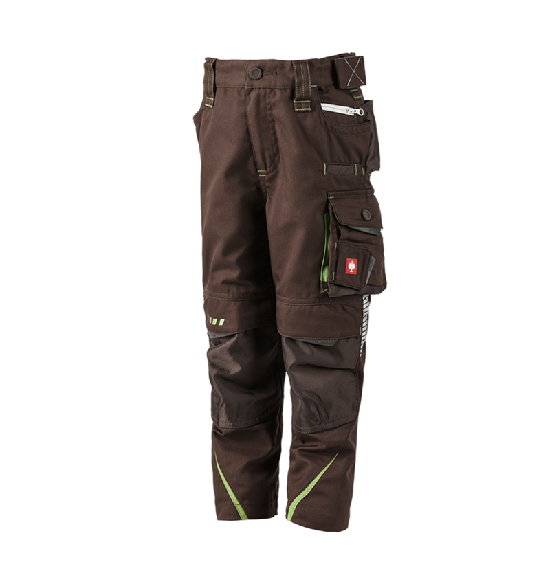 Trousers: Trousers e.s.motion 2020, children's + chestnut/seagreen 2