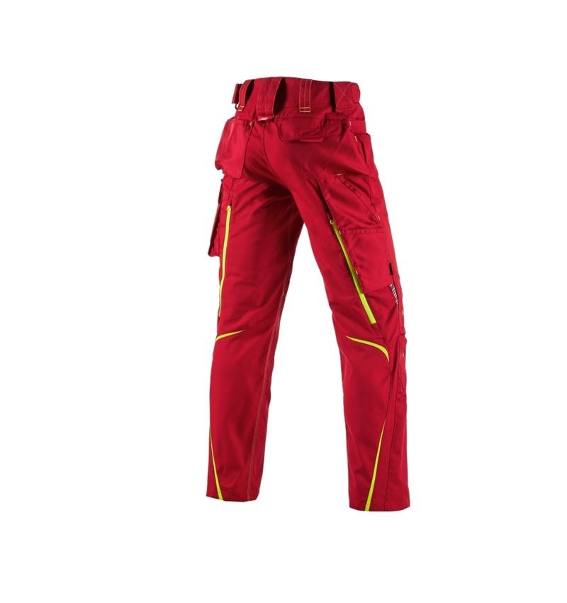 Gardening / Forestry / Farming: Trousers e.s.motion 2020 + fiery red/high-vis yellow 3