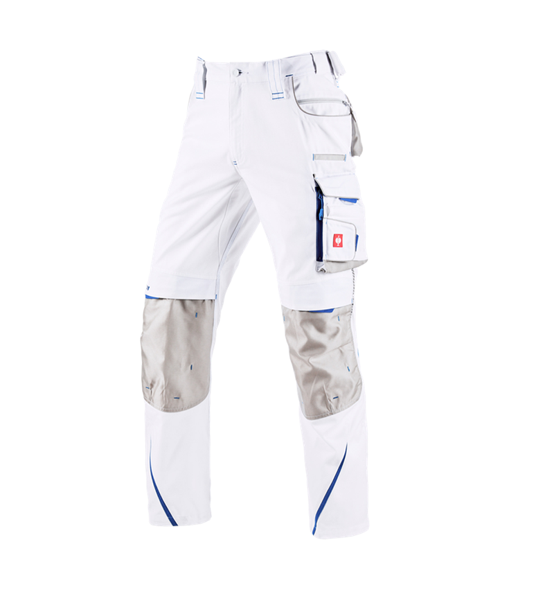 Plumbers / Installers: Trousers e.s.motion 2020 + white/gentianblue 2