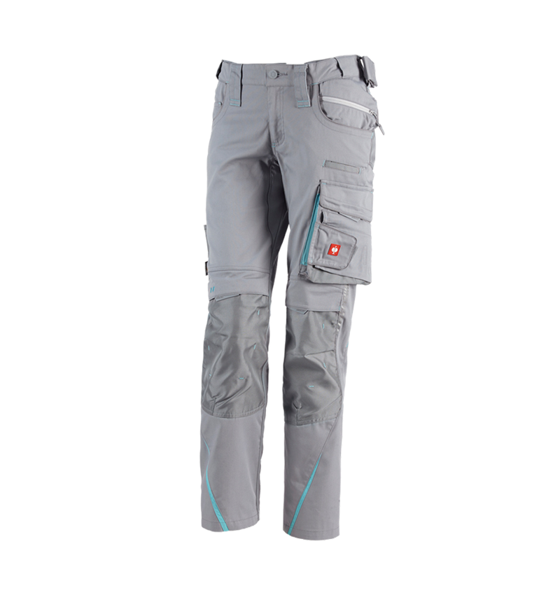 Work Trousers: Ladies' trousers e.s.motion 2020 + platinum/capri 2
