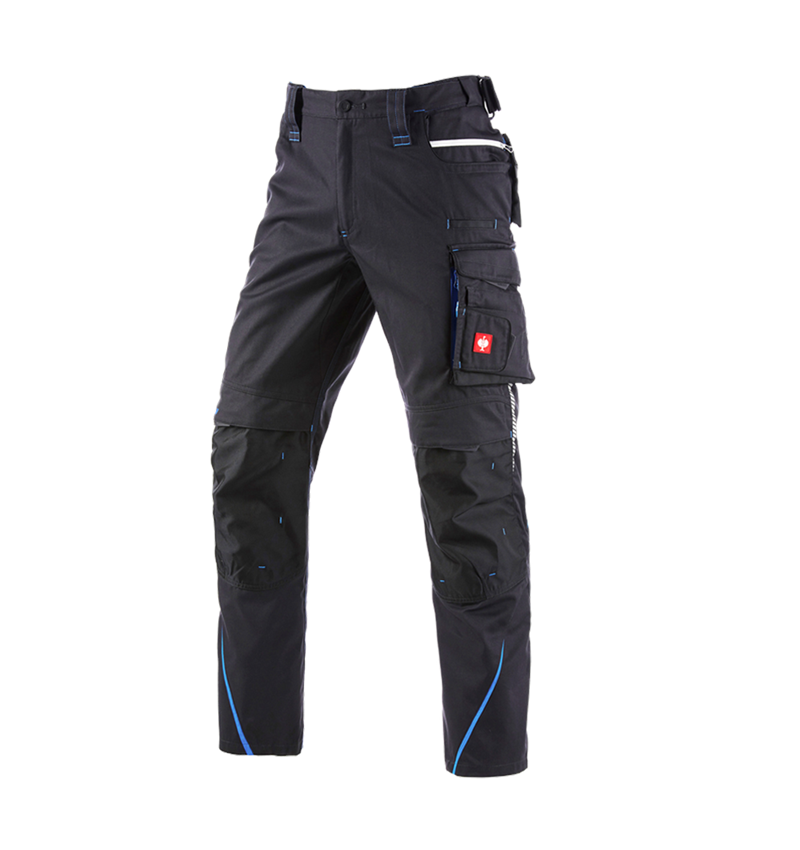 Work Trousers: Winter trousers e.s.motion 2020, men´s + graphite/gentianblue 2